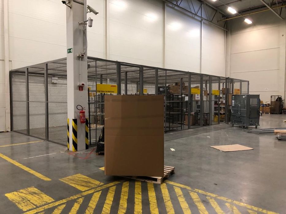 Klatka z paneli z siatki Box magazynowy 15x6