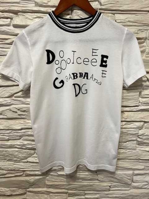 Детская белая футболка Dolce&Gabbana