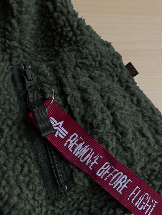 Нова кофта худи Alpha Industries USA Teddy bear