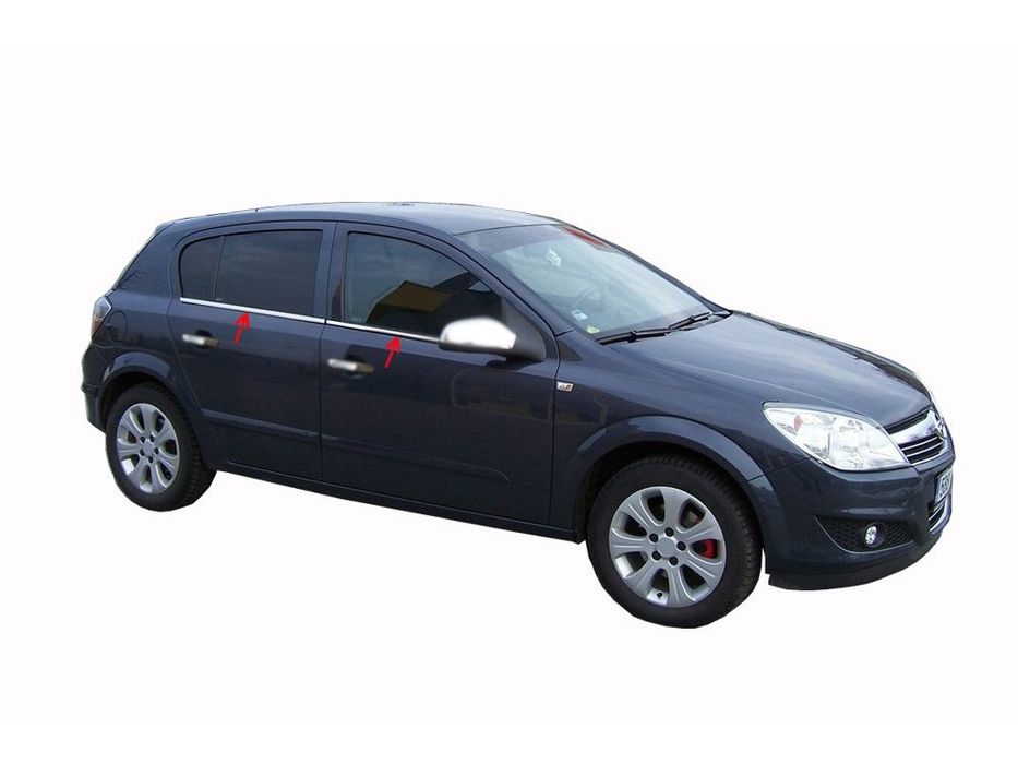 Opel Astra H Hatchback Нижние молдинги стекол, окантовка окон Carmos