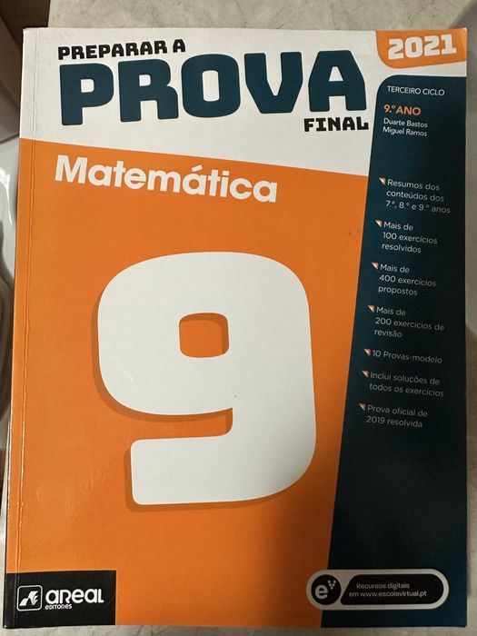 Livro para preparar a prova final matemática  9. ano editora areal