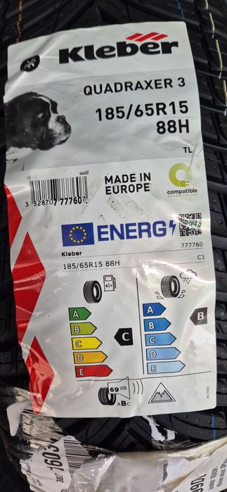 185/65r15 Kleber quadraxer 3 opony całoroczne wielosezonowe wymiana