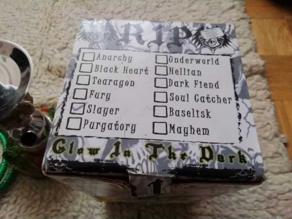Fajka wodna sheesha skull czacha świecąca Glow In The Dark raz użyta