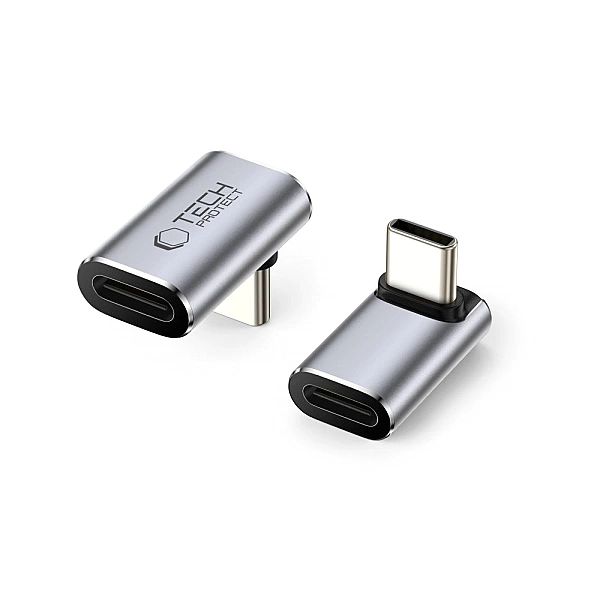 Tech-Protect Ultraboost Aa02 Angle Adapter Type-C Grey