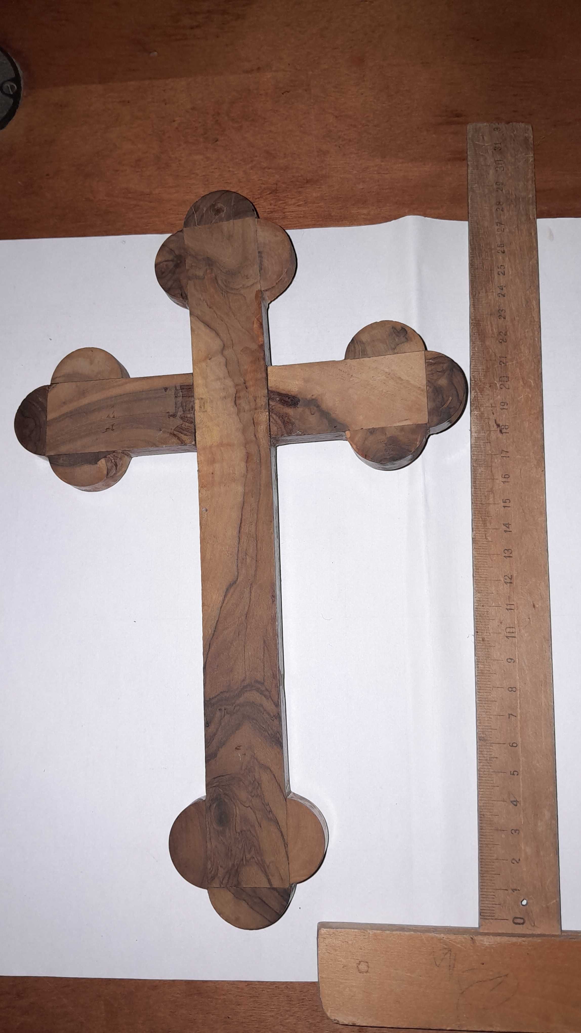 Иерусалимский крест распятие настенный из оливкового дерева