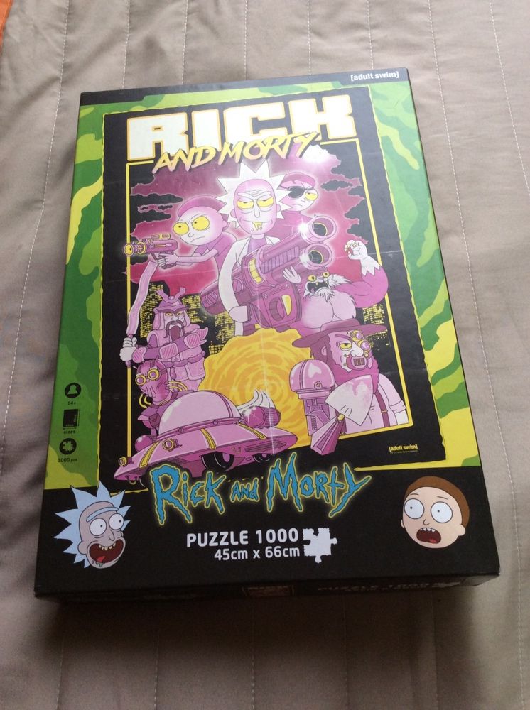 Caixa Puzzle 1000 peças Série Rick and Morty