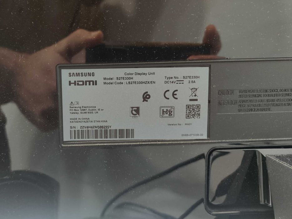 Monitor Samsung S27E330H – 27" Full HD | Usado em excelentes condições