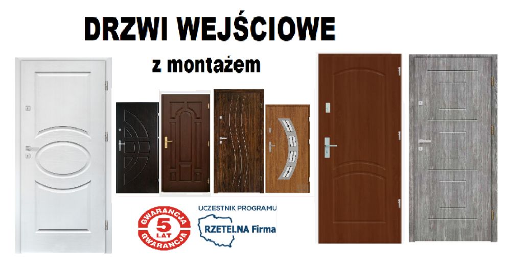 Drzwi wejściowe ZEWNĘTRZNE do mieszkania-Antywłamaniowe +MONTAŻ GRATIS