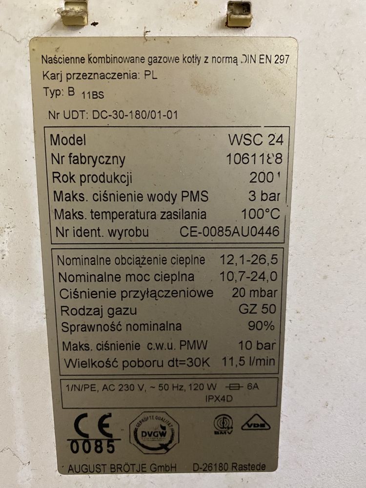 Sterownik kotła gazowego Brotje Ecoterm 24kw