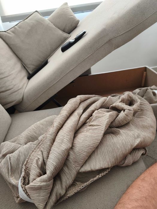 Capa de sofá de sala em L