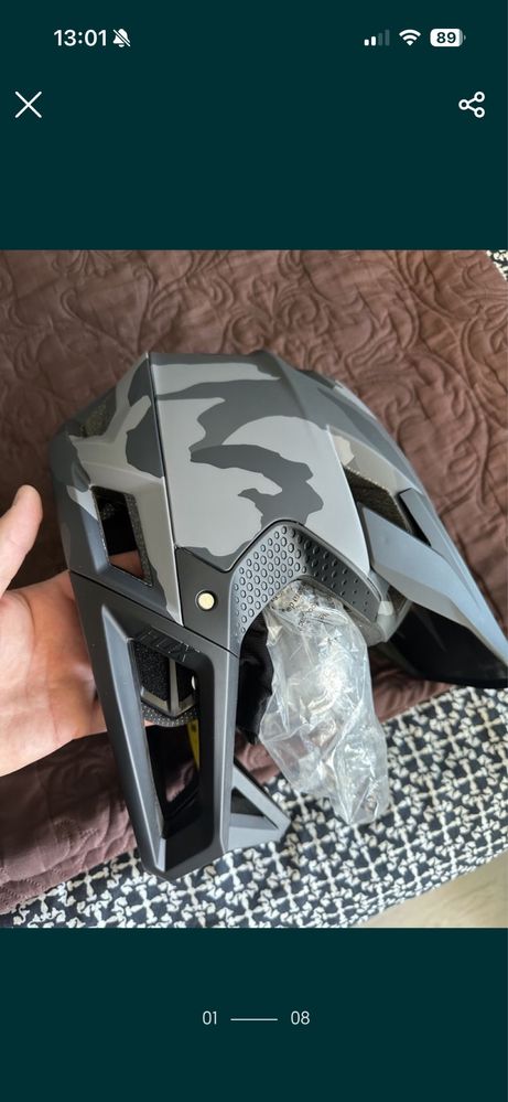 Kask fullface fox proframe L nowy nie uzywany