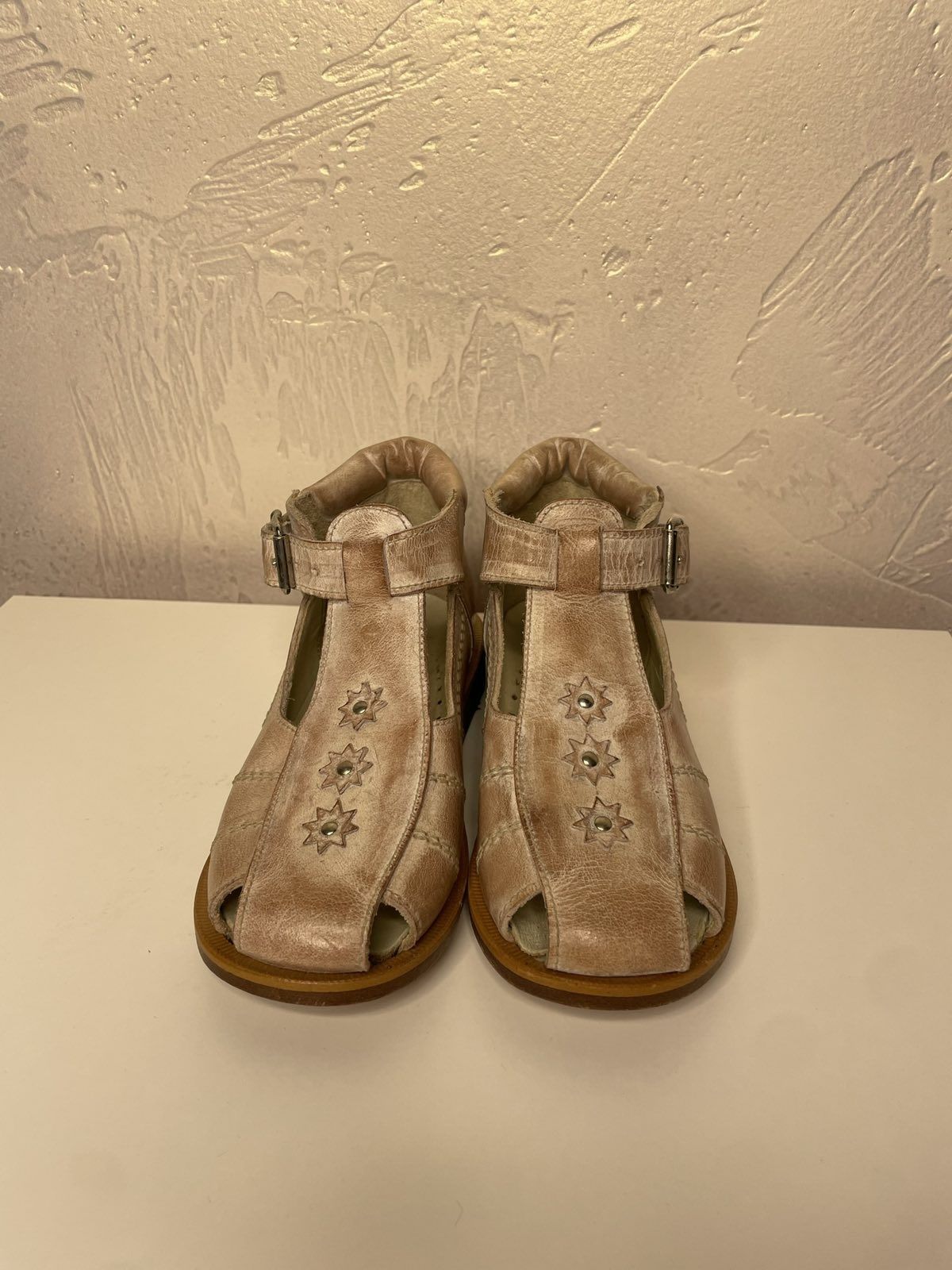 Боссоножки кожаные Porto на девочку детская летняя обувь Geox сандали