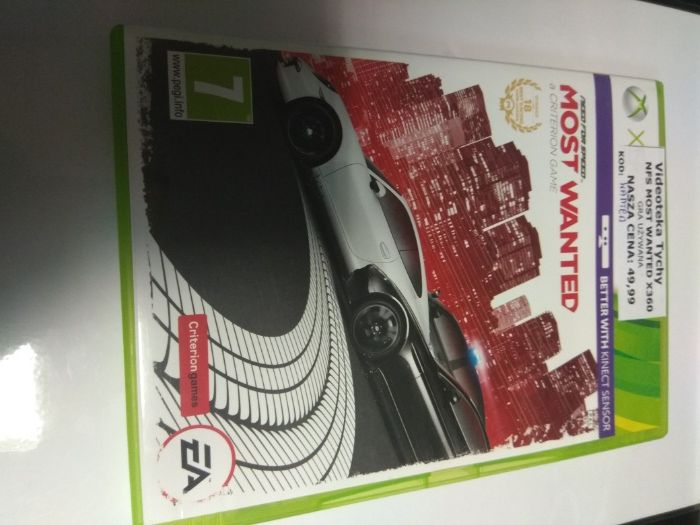 Need For Speed most wanted xbox 360, nowa w folii, sklep