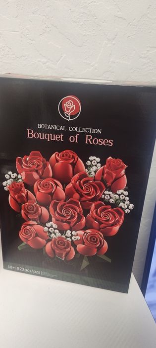 Nowy zestaw XXL klocki róże Kompatybilne z Lego + kwiat slonecznika