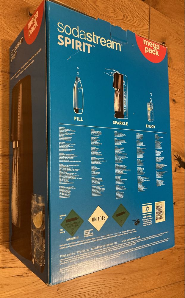 Sodastream Spirit Mega Pack Black Zestaw (3 butelki) nowy