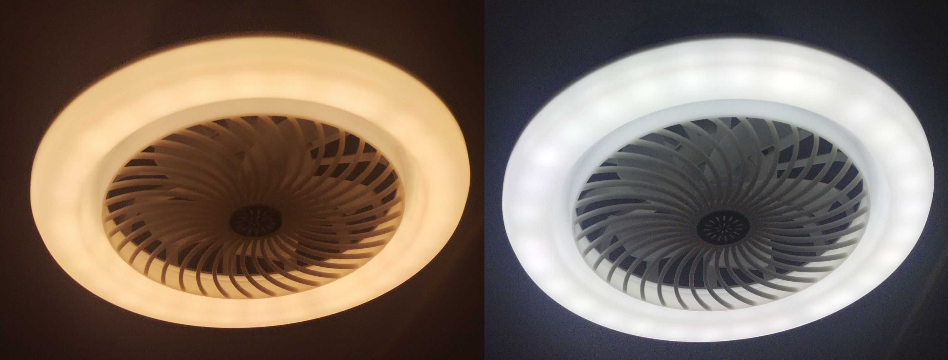 Lampa LED Sufitowa E27 z wentylatorem. Sterowana Pilotem.
