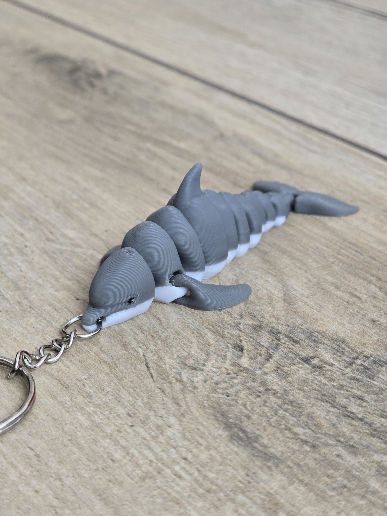 Breloczek Delfin 3d - Brelok Druk3d fidget Keychain mixGadzet