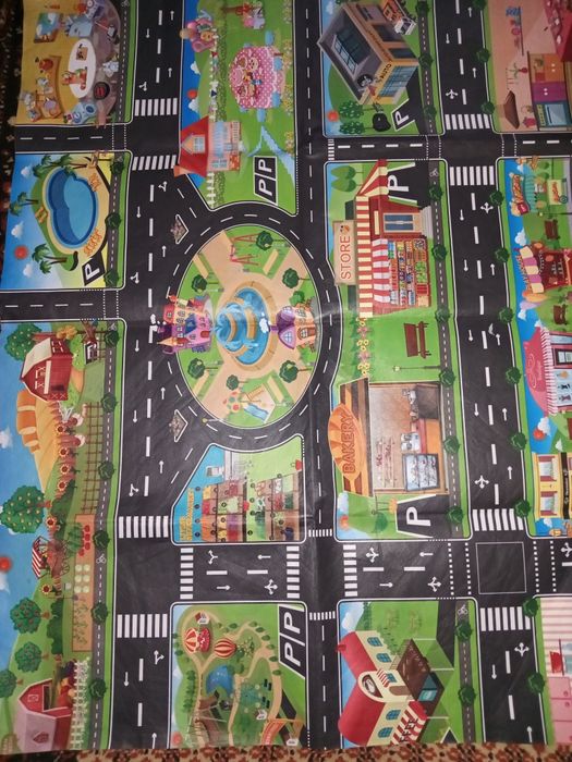 Игровой коврик для машинок