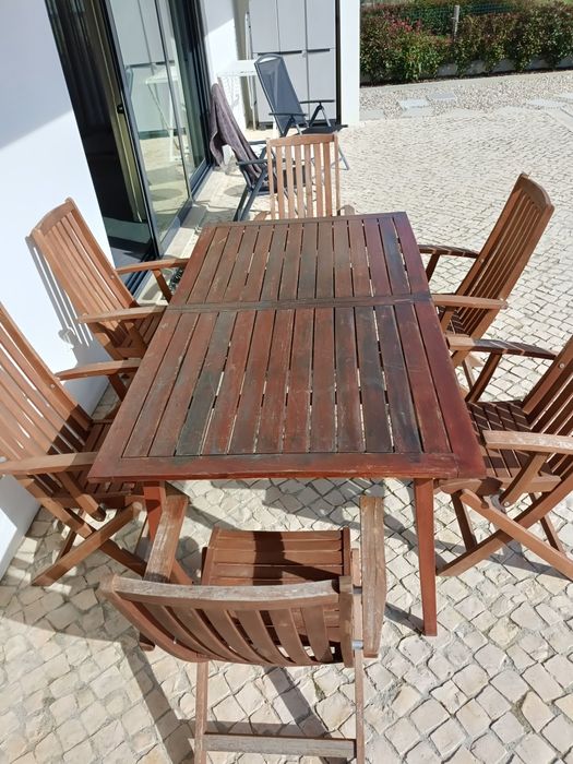 Mesa de jardim 1,80 x 1.00 extensível