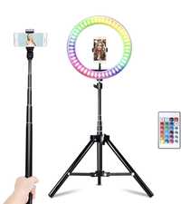 Ring Light /Anel de Luz 26CM c/RGB + Tripé + controlo | TikTok (NOVA)