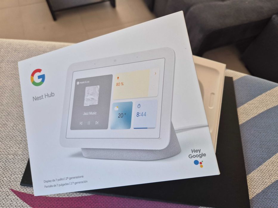 Google Nest Hub (2ª Geração) c/ Ecrã Inteligente - Como Novo, na Caixa
