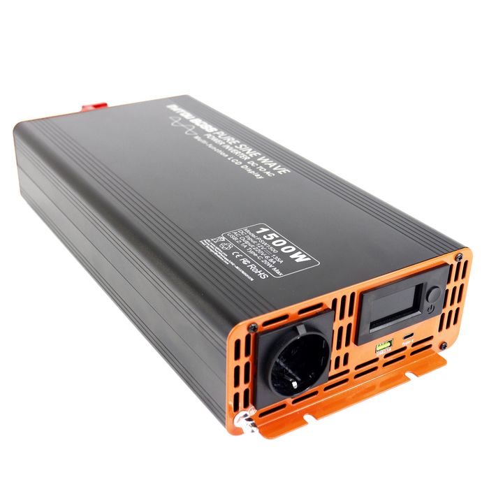 Інвертор 3000W чистий синус DatouBoss PSW1500 DC-AC з клемами 12V/220V