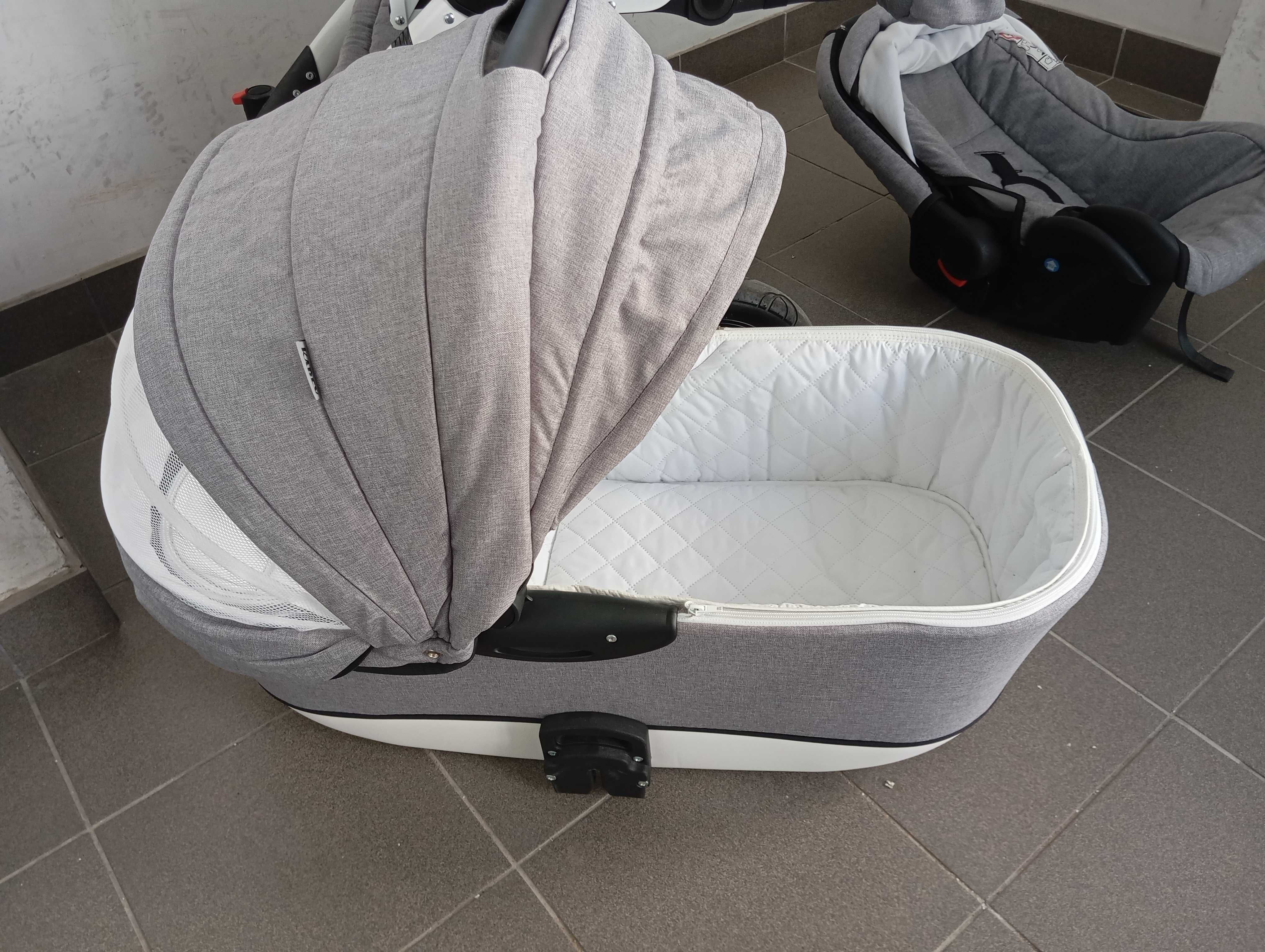 Wózek dziecięcy 3 w 1 Karex Quero Alu z akcesoriami