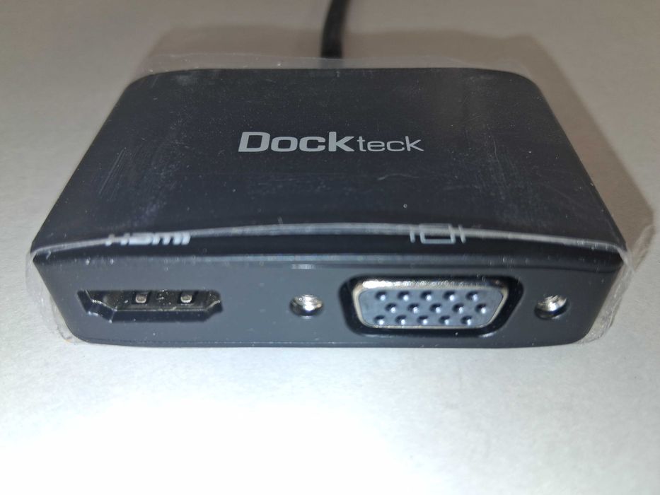 N162 Adapter USB-C HDMI VGA 4K Przejściówka Do Laptopa TV Projektora