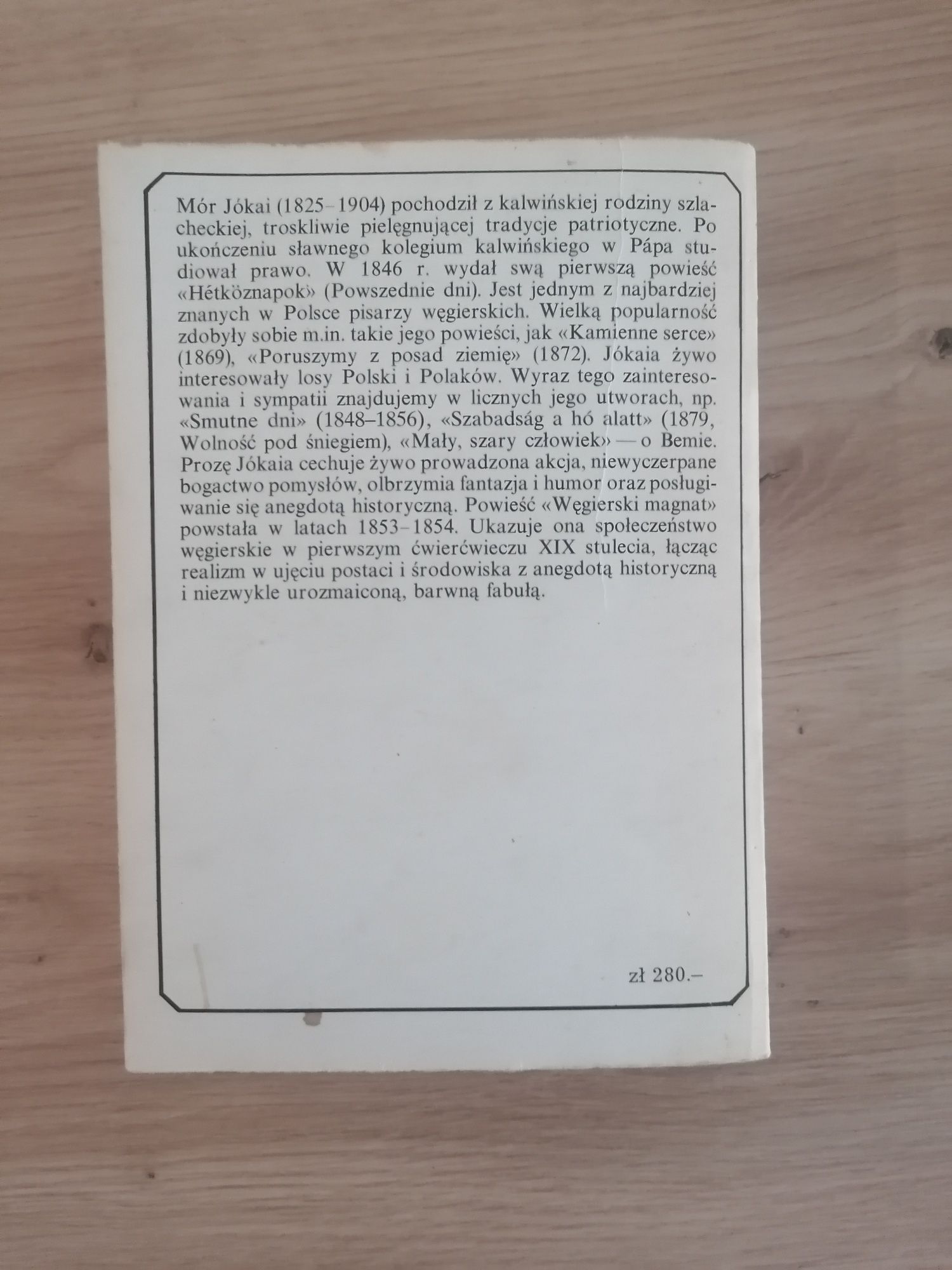 książka Węgierski Magnat Mór Jókai