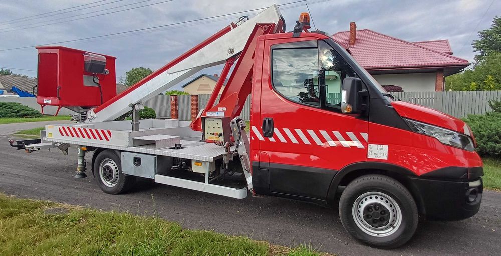 Iveco daily , zwyżka podnośnik koszowy multitel alu 160 ds , gsr isoli