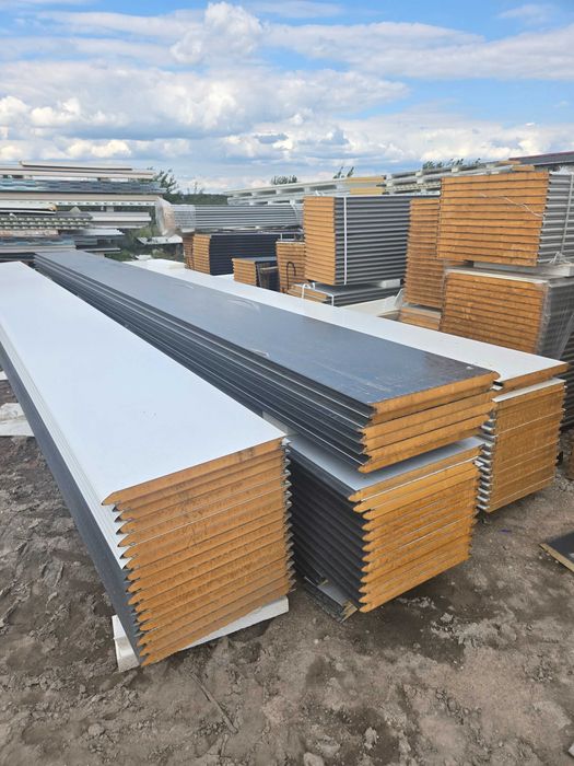 Płyta warstwowa 40mm II gat NOWA biała,srebrna,czarna,grafitowa  6-13m