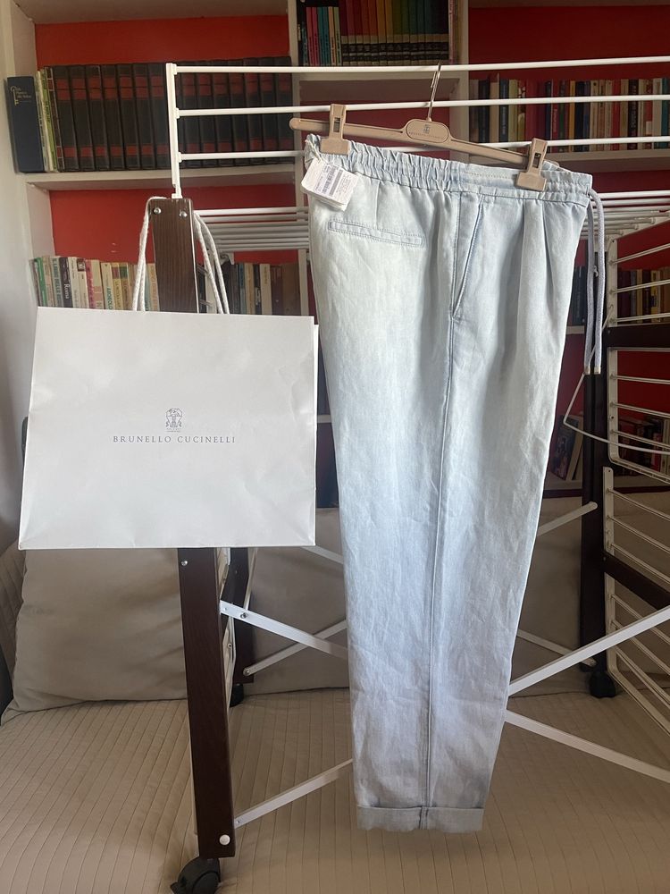 Брюки котоновые Brunello Cucinelli размер 48
