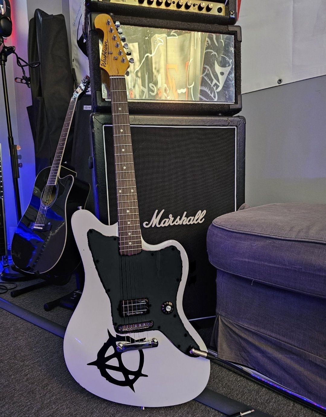 Gitara elektryczna offsetowa do punkrocka. Seymour Duncan SH-13 Dimeba
