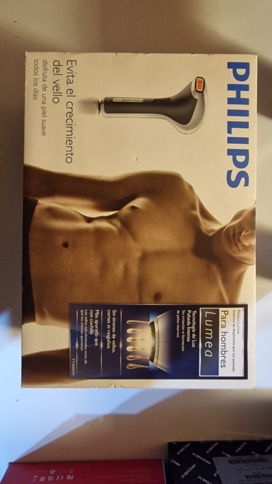 Philips Depiladora Luz Pulsada Masculina Lumea TT3000