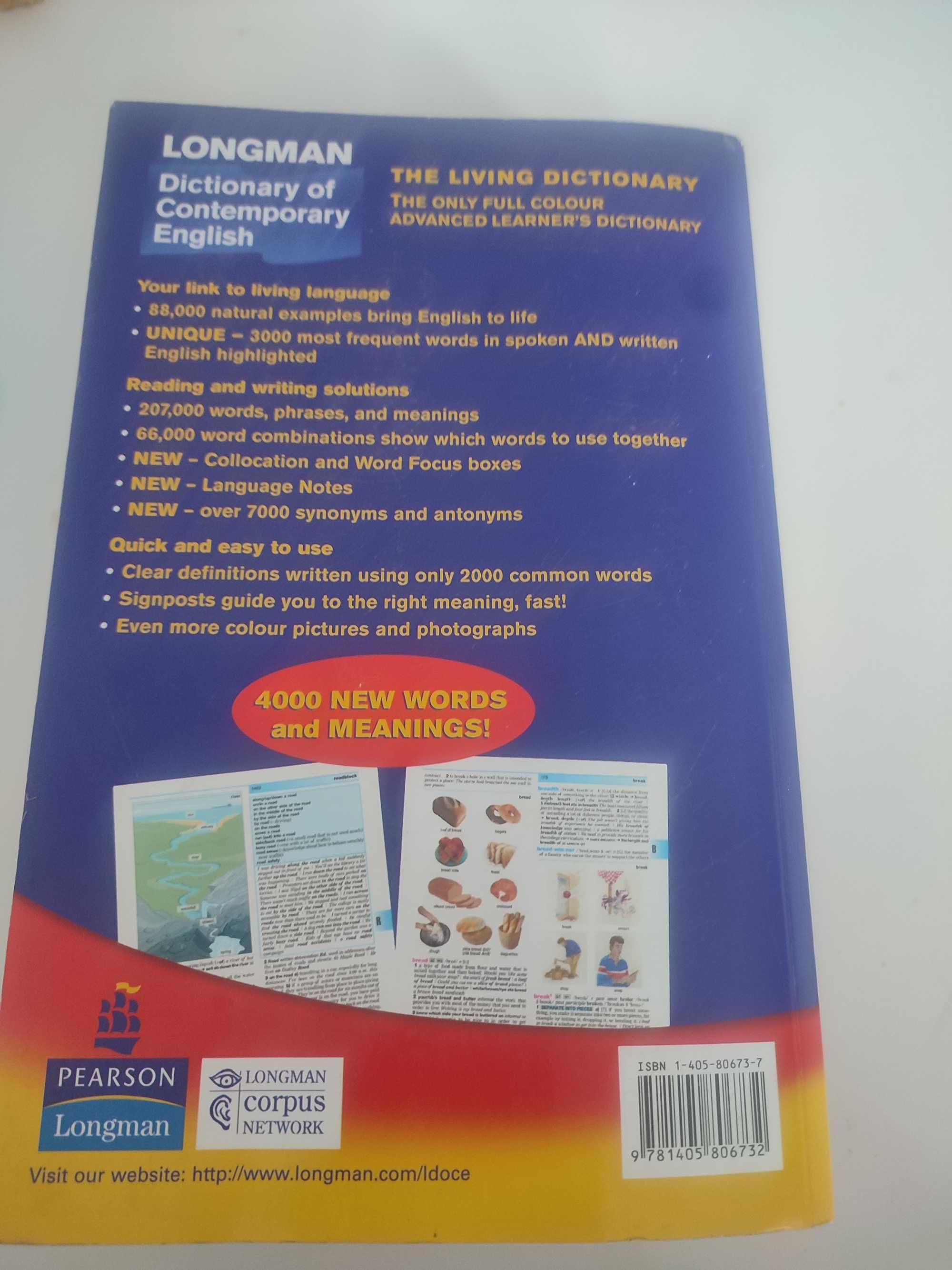 Dictionary of Contemporary English. The living dictionary. Full colour