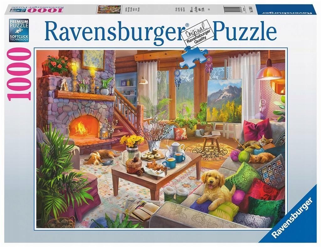Puzzle 1000 Przytulny Pokój, Ravensburger