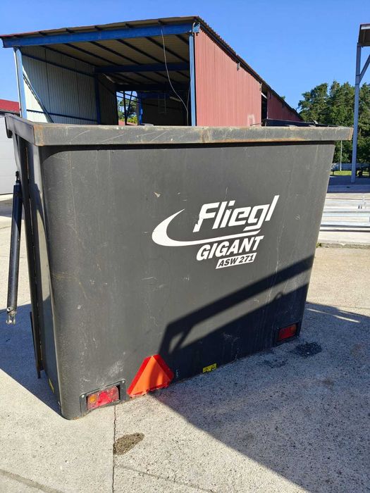 Przyczepa z systemem zsuwania FLIEGL ASW 271 + adapter przeładunkowy