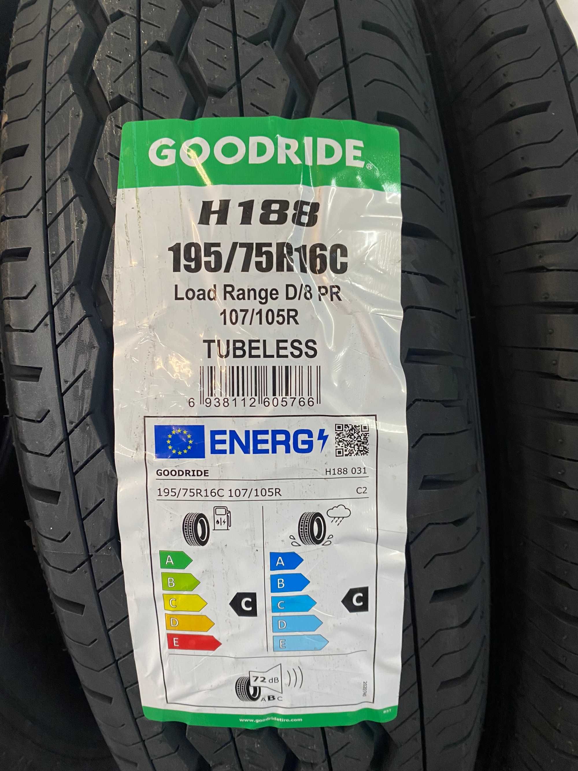 6x 195/75 R.16C 107/105R  Goodride H188 letnie wzmacniane BUS 2023