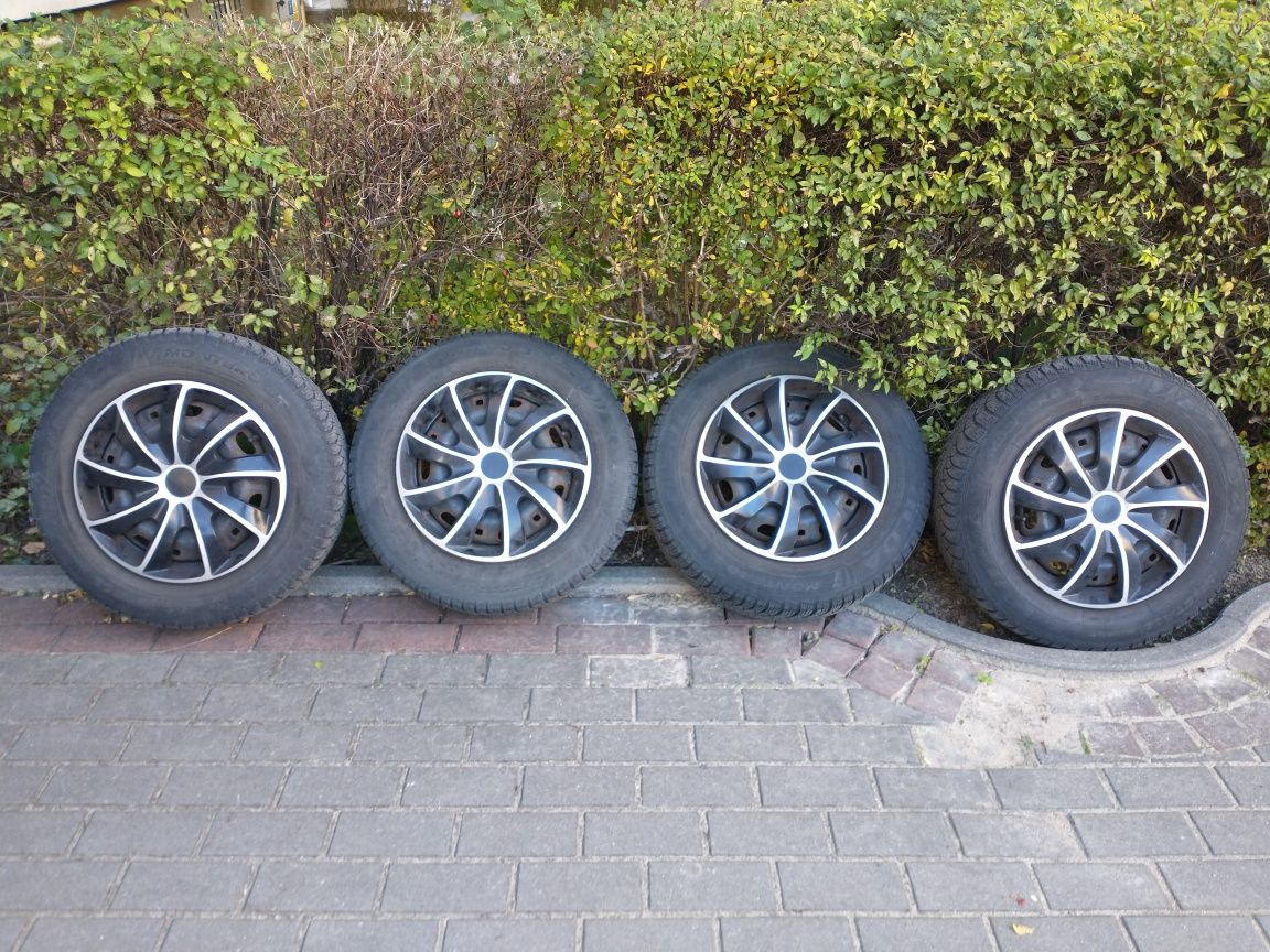Koła Felgi stalowe 14" 5x100 Seat Skoda VW Audi + opony zimowe Fulda