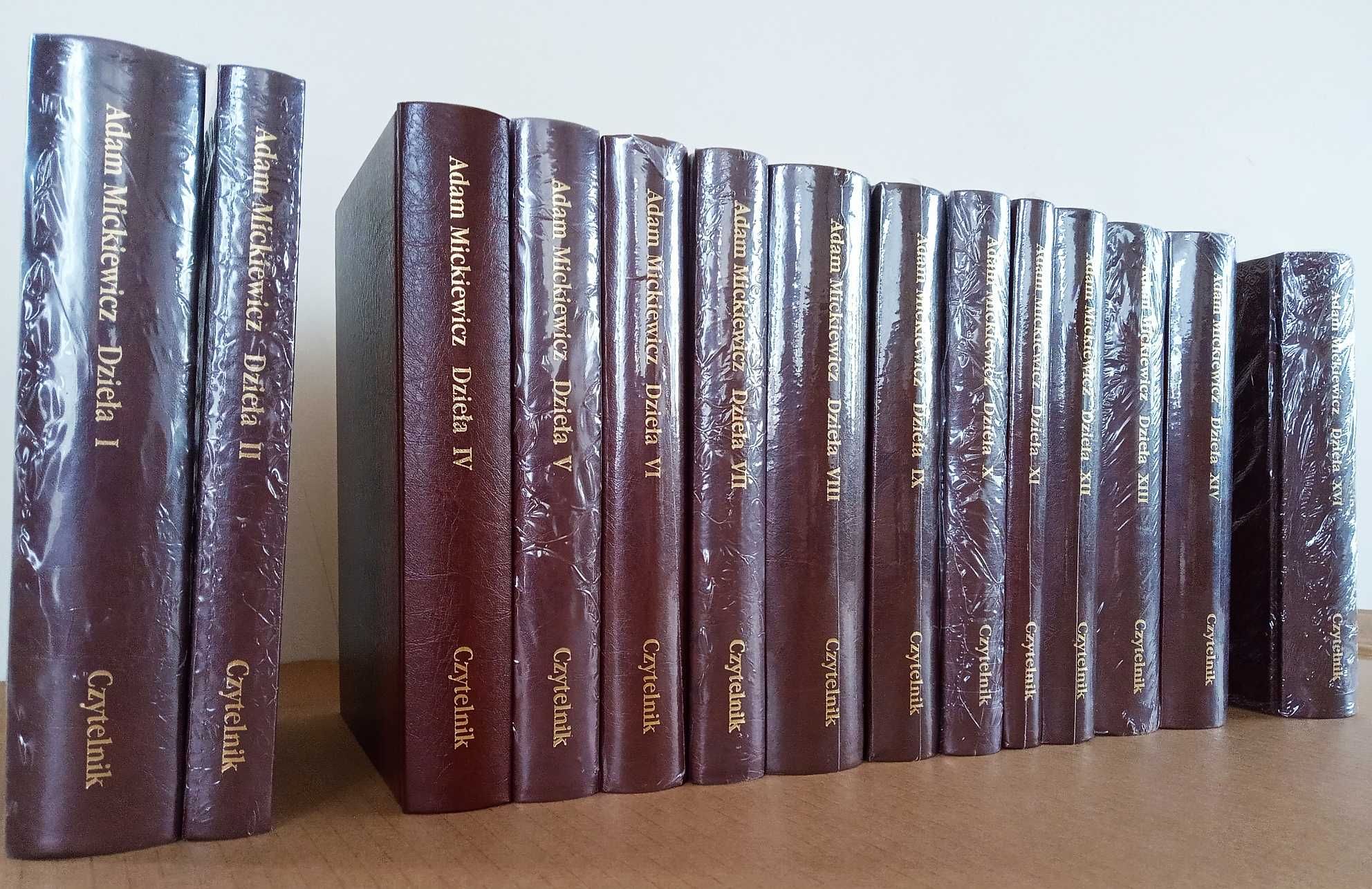 Mickiewicz "Dzieła" tomy I,II,IV-XIV,XVI NOWE! brak tomu III,XV,XVII.