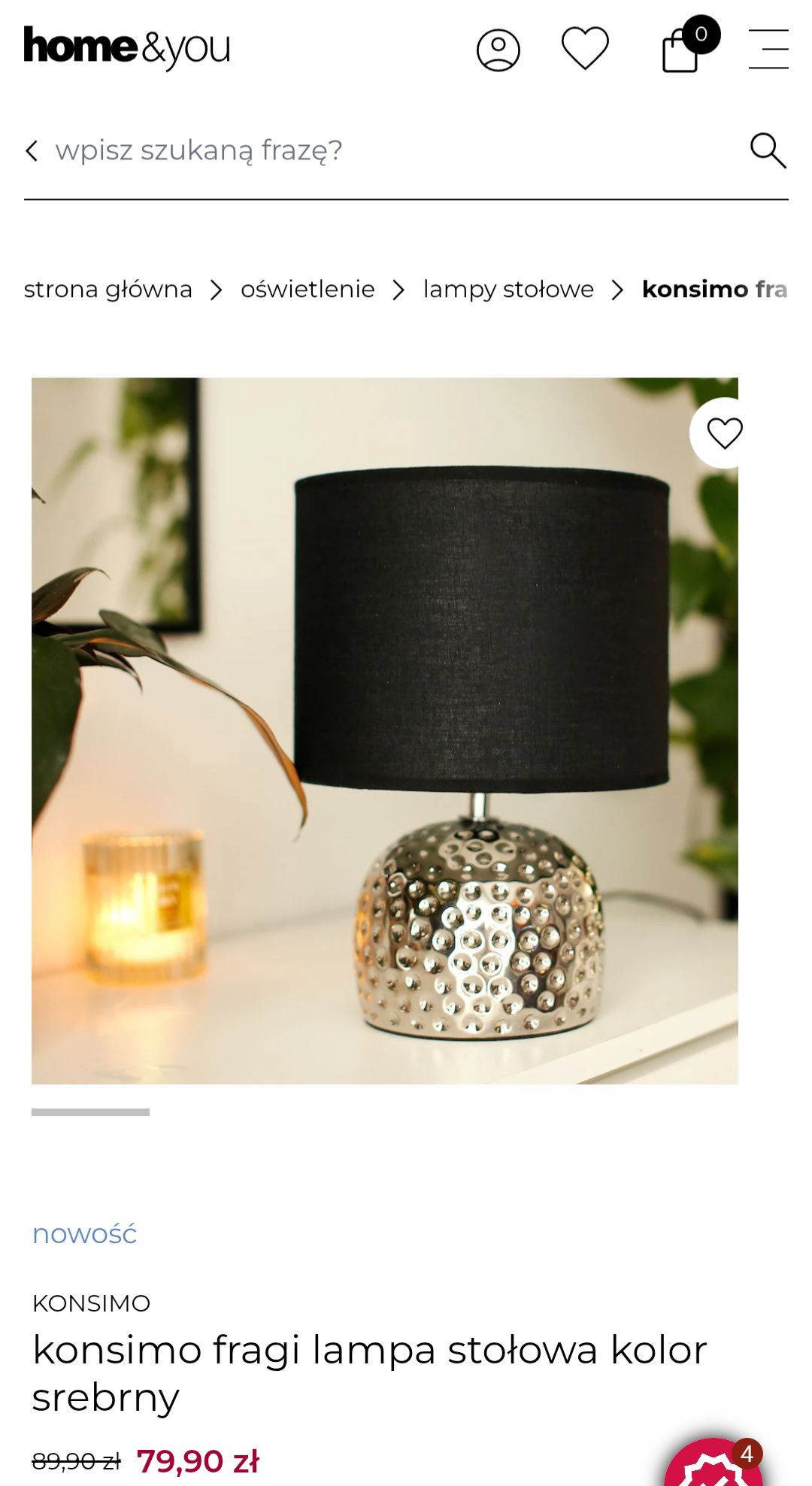 Lampka nocna KONSIMO FRAGI