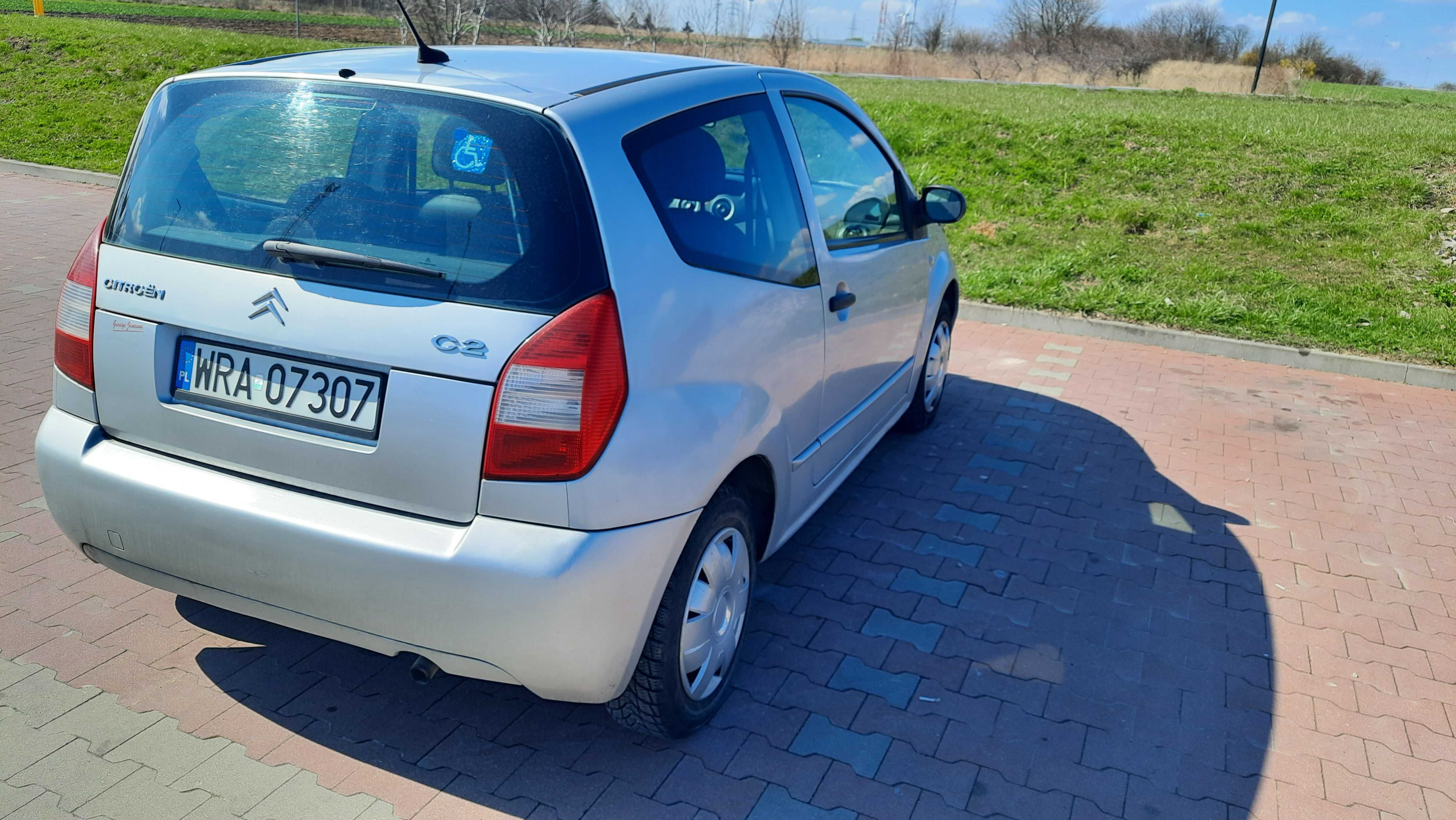 Citroen C2 srebrny 2007