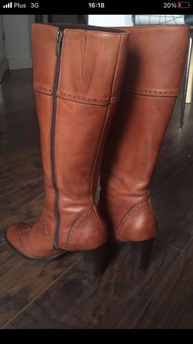 Kozaki Ryłko skóra naturalna ocieplane