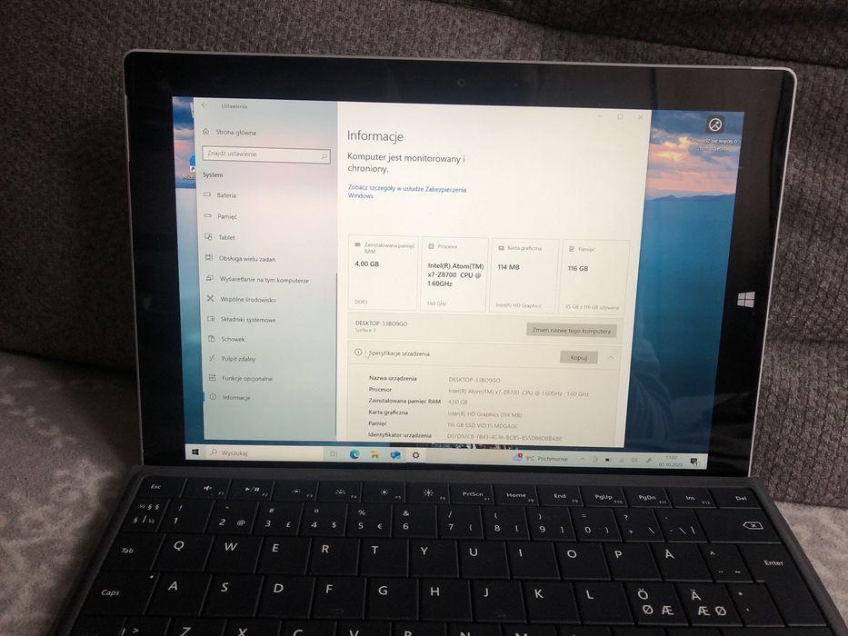 Tablet Microsoft Surface 3