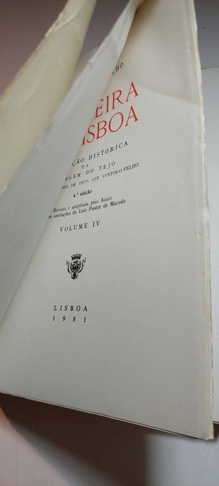 A Ribeira de Lisboa - Júlio de Castilho (5 Volumes - Completo)