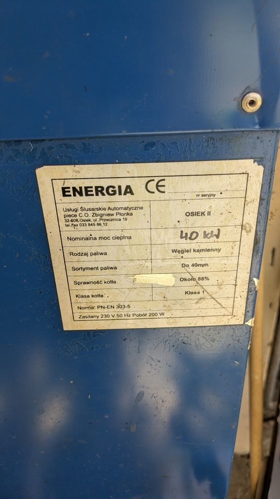 Kocioł  C.O na ekogroszek 40 kw