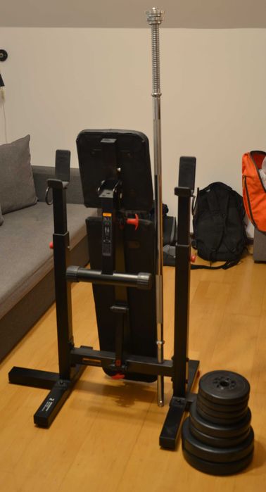 Ławeczka + sztanga + obciążenia 20 kg
