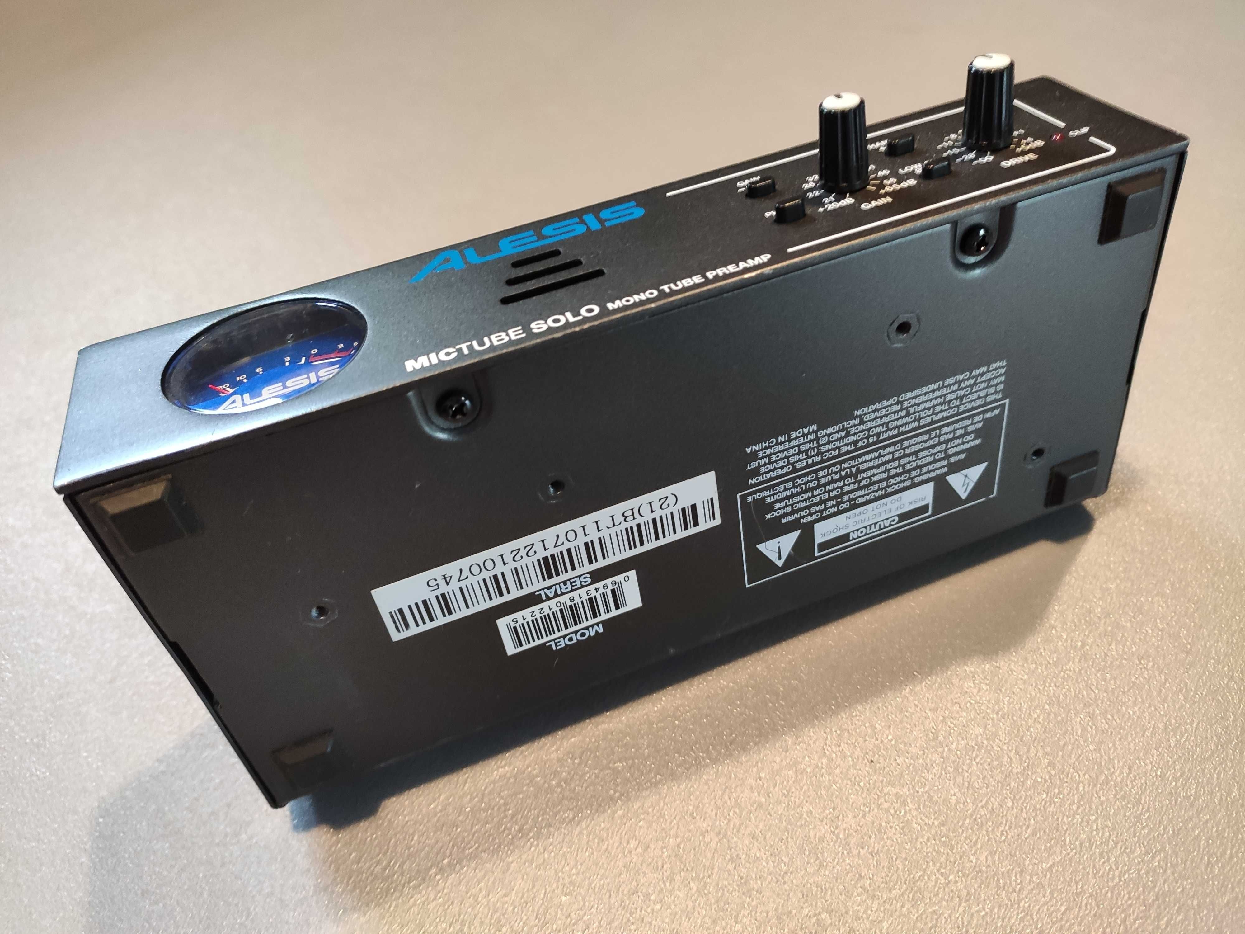 ALESIS MicTube Solo przedwzmacniacz preamp lampowy nagrywanie wokalu