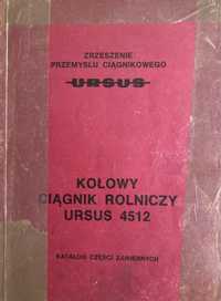 Katalog części zamiennych Ursus 4512 oryginał książka