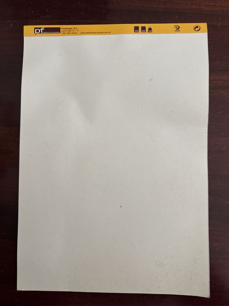 Bloco de Papel Cavalinho A3 – 24 Folhas – 125g – Papelaria Fernandes